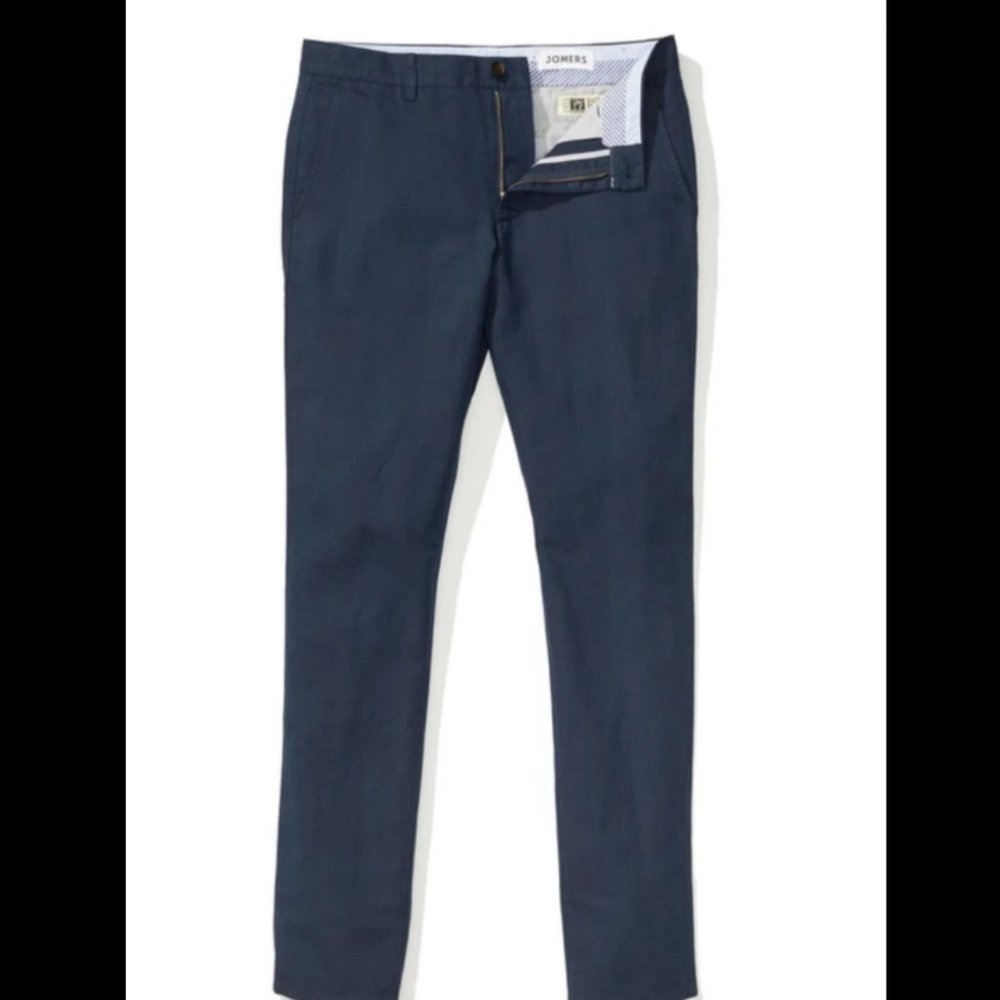Jomers Navy Linen Chino - waist 28